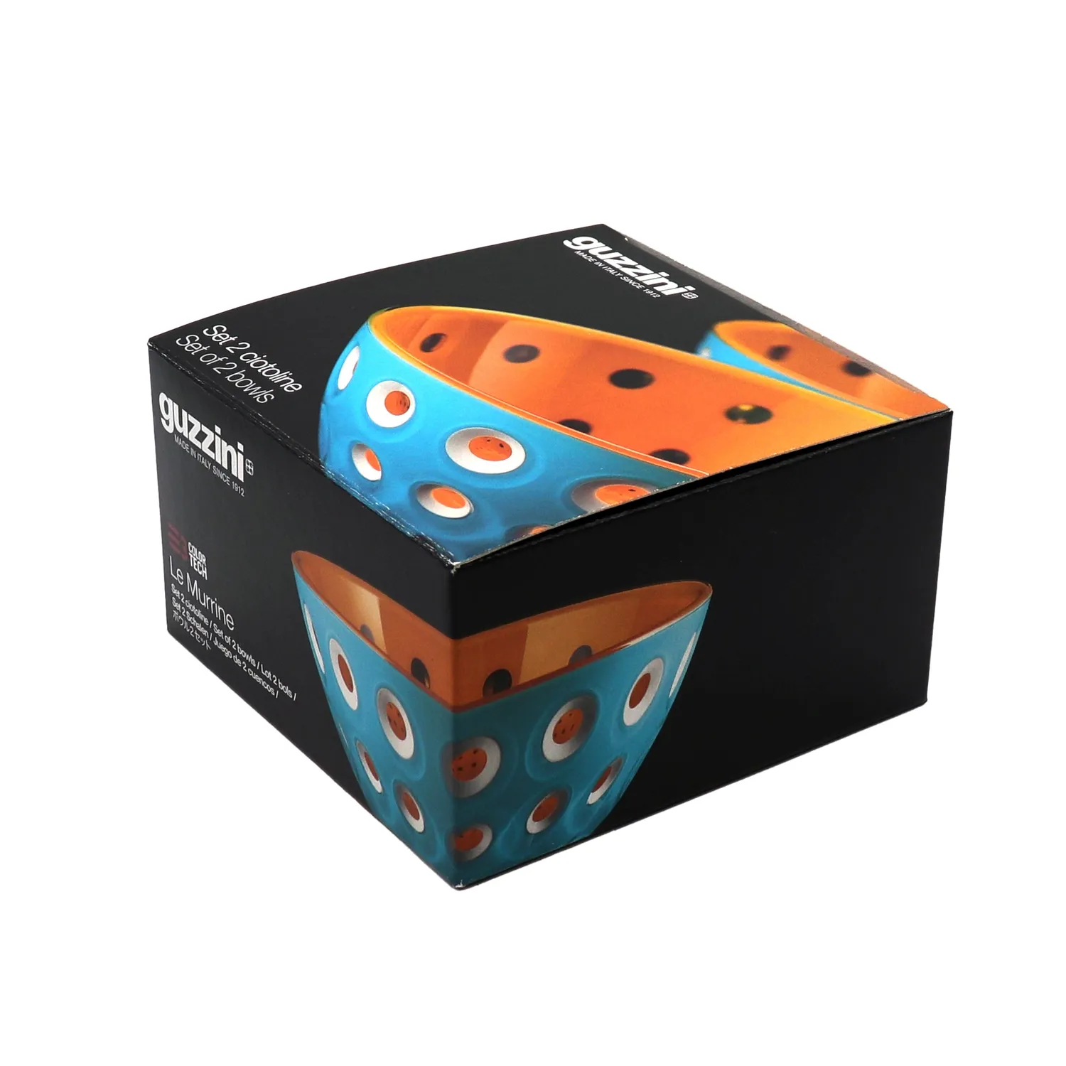 Guzzini Le Murrine skåle 12 cm blå 2 stk