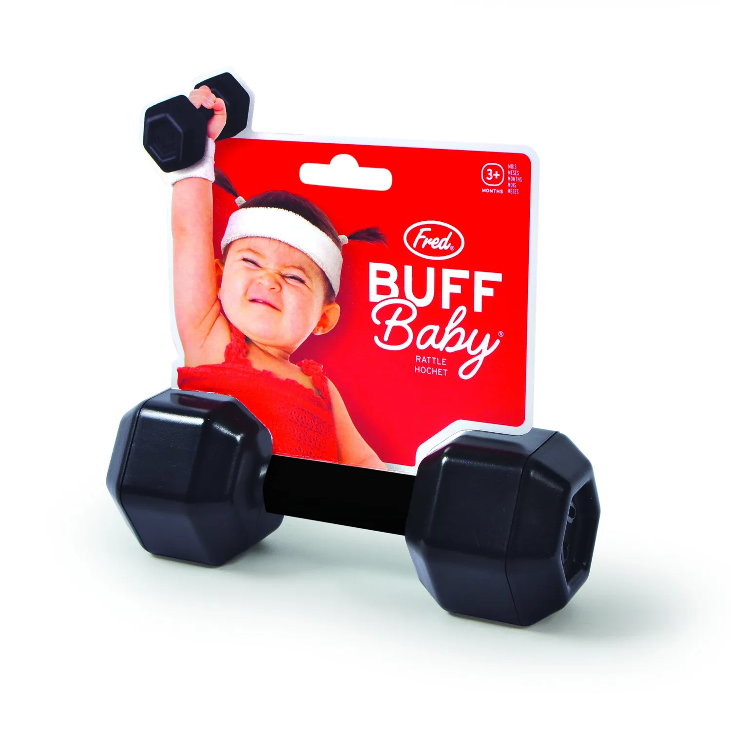 Fred Buff Baby Dumbbell Rattle rangle håndvægt