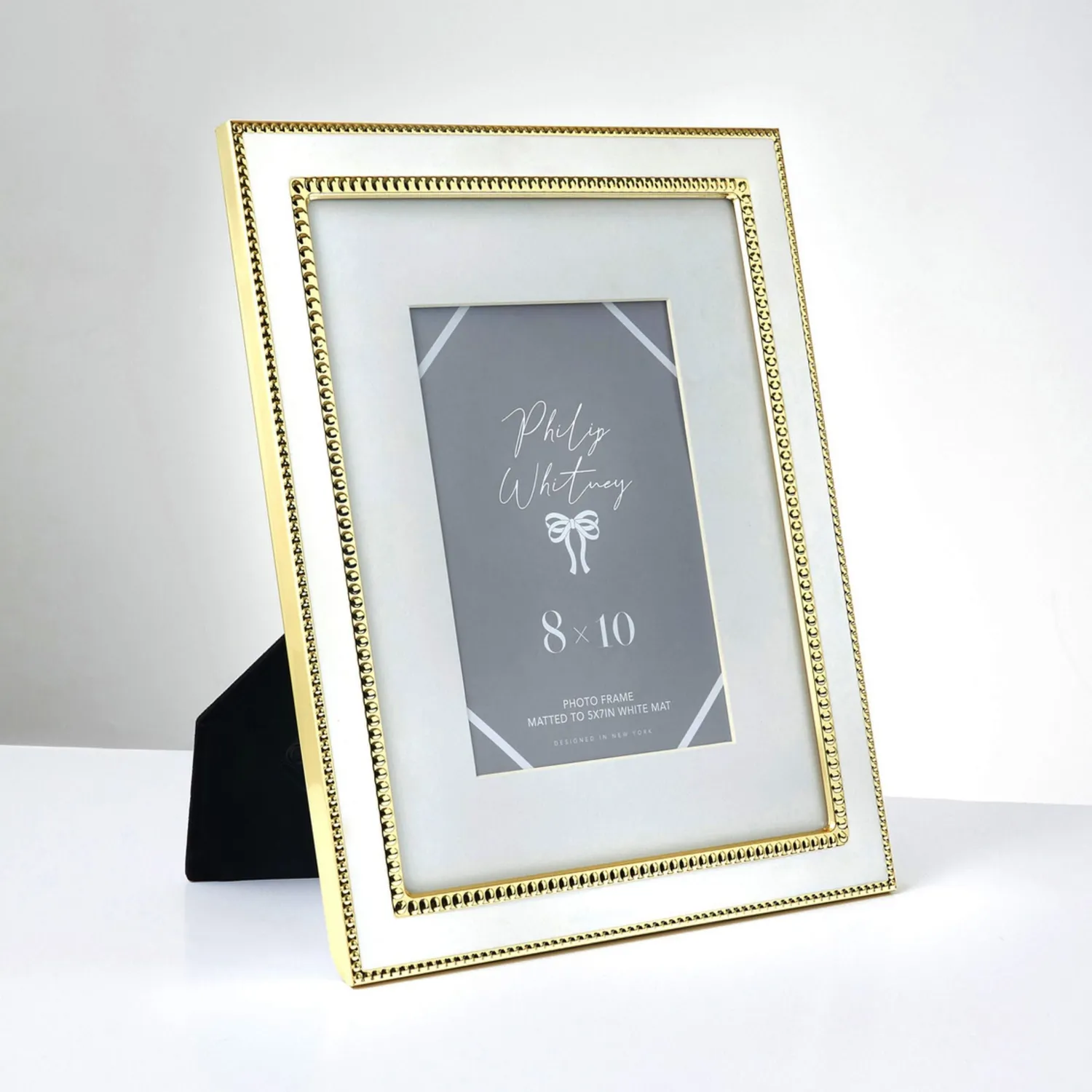 Godinger Bellamina billedramme 8x10 hvid guld