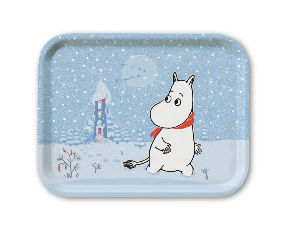 Opto Design Moomin Snow bakke 27x20 cm birkefiner