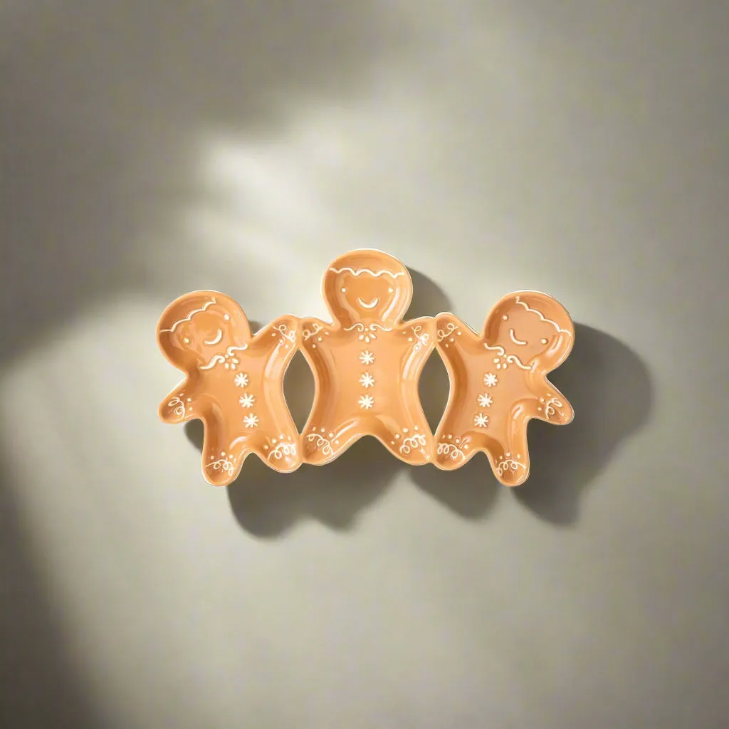 Godinger Gingerbread Trio serveringsfad porcelæn