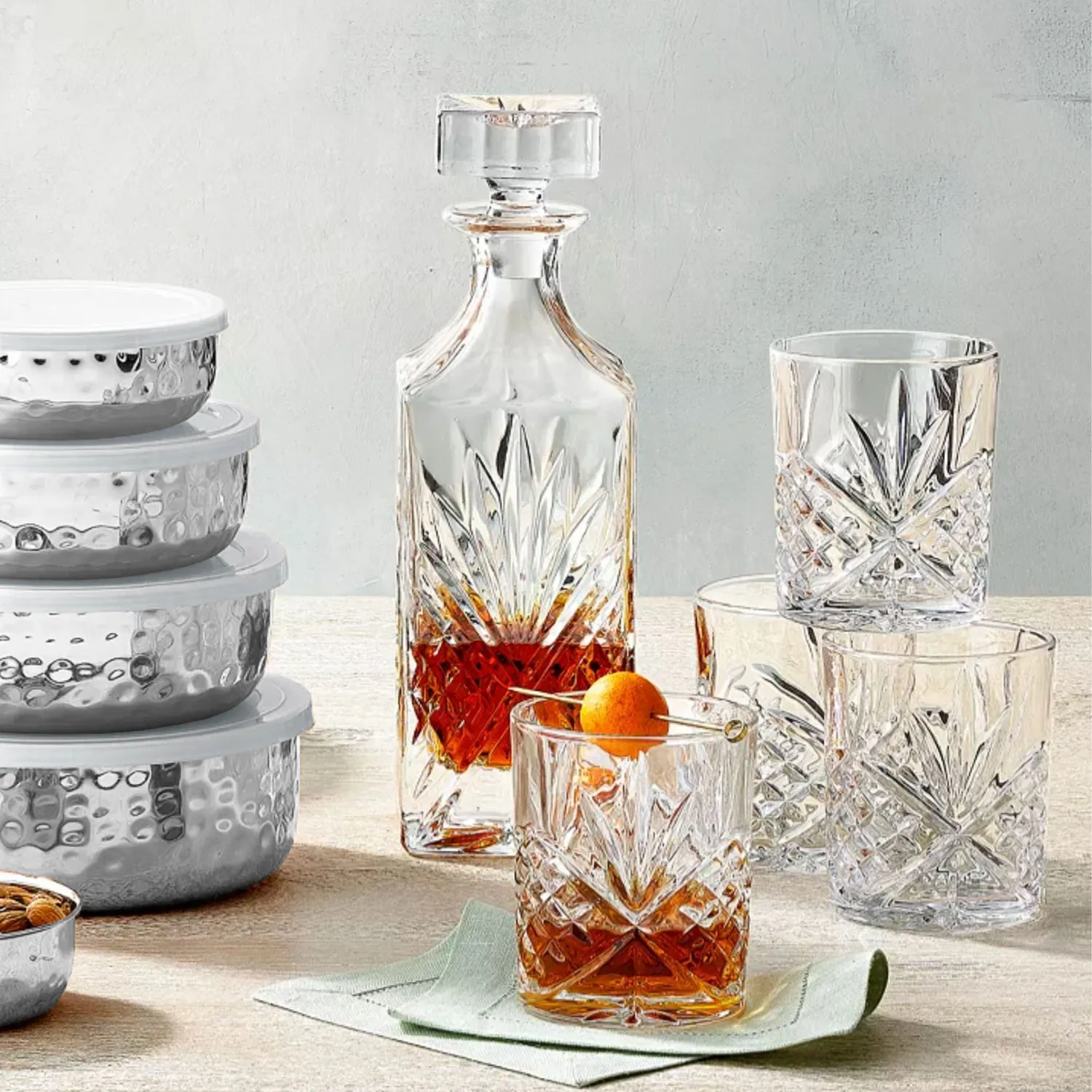 Godinger Dublin whiskysæt 5 dele krystal 30 oz