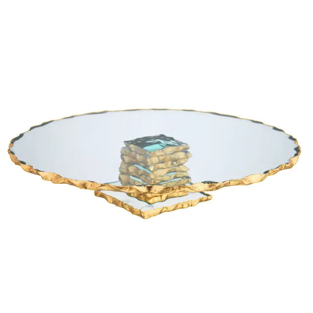 Godinger Harper Gold Edge Large kagefad guldkant