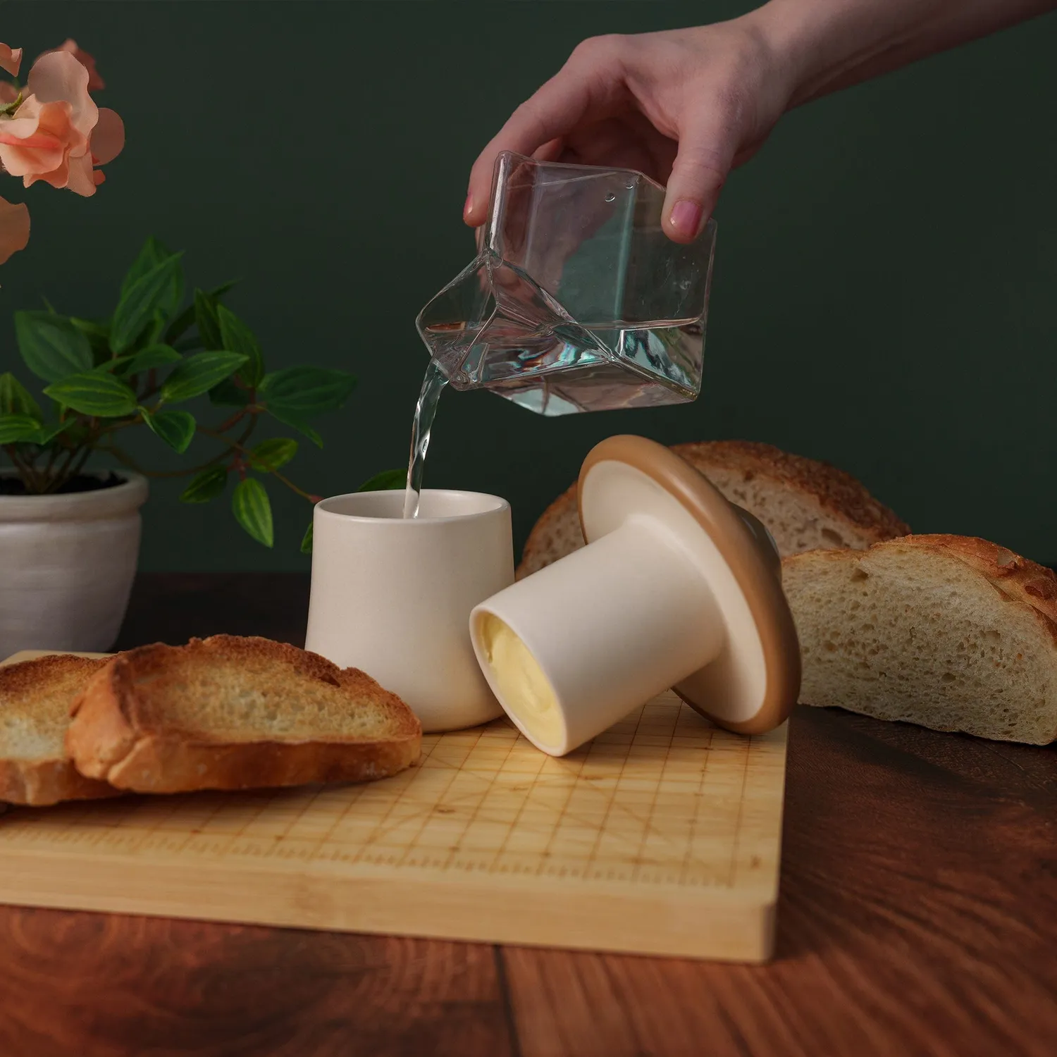 Fred Forage smørklokke svamp i keramik