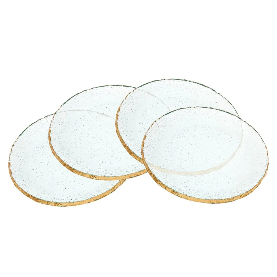 Godinger Harper desserttallerken 4 stk guldkant