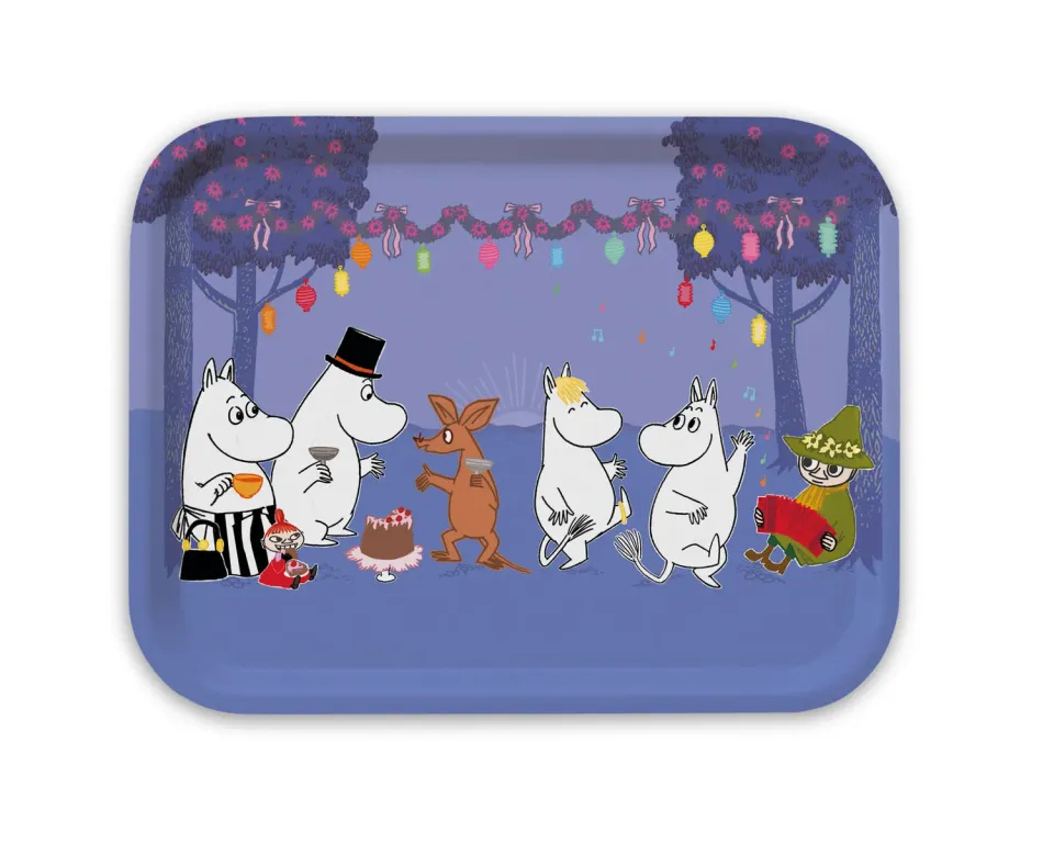 Opto Design Moomin Dancing bakke 27x20 cm natmotiv