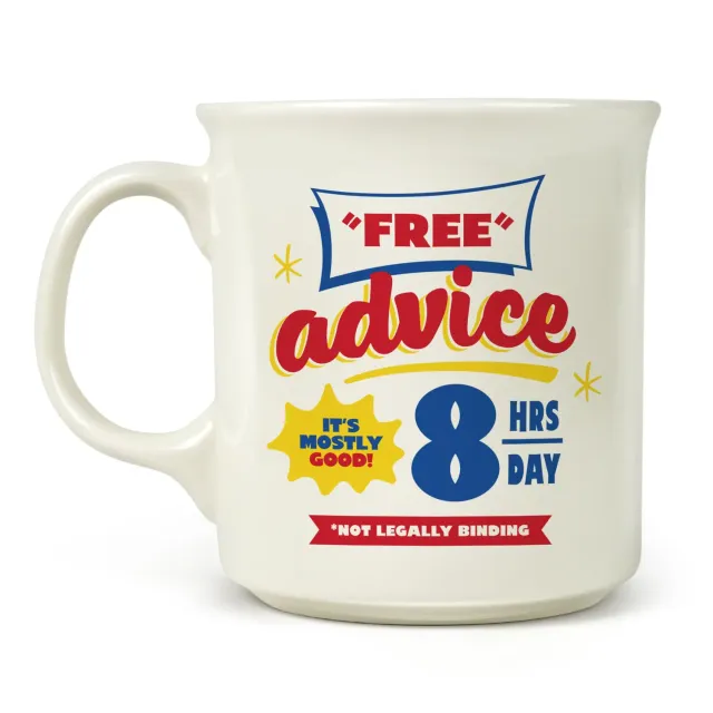 Fred & Friends Say Anything Free Advice krus 473 ml keramik