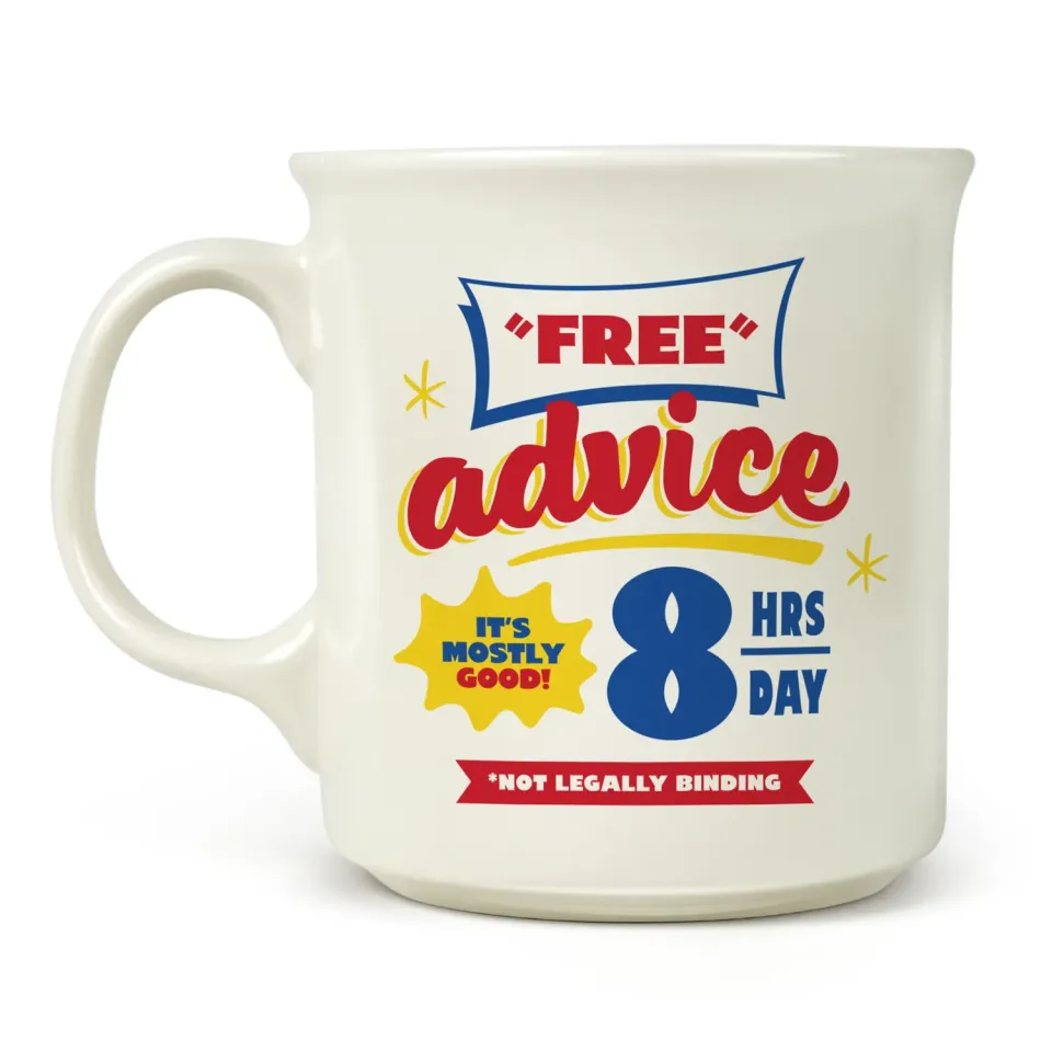 Fred & Friends Say Anything Free Advice krus 473 ml keramik