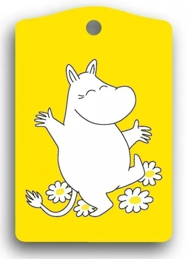 Opto Design Moomin Name Tag Yellow bagagemærke gul
