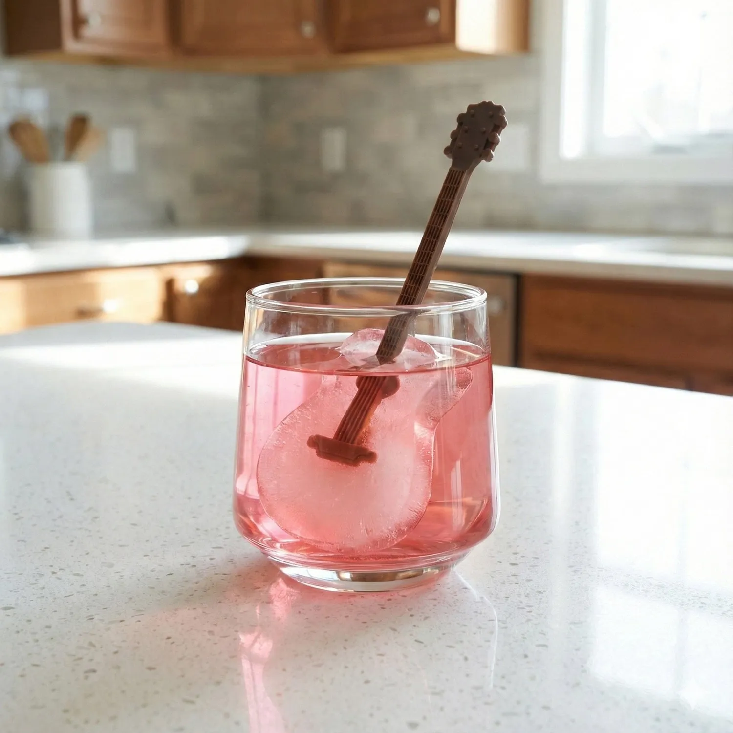 Fred Dolly Guitar Ice Stirrers isform pink 3 stk