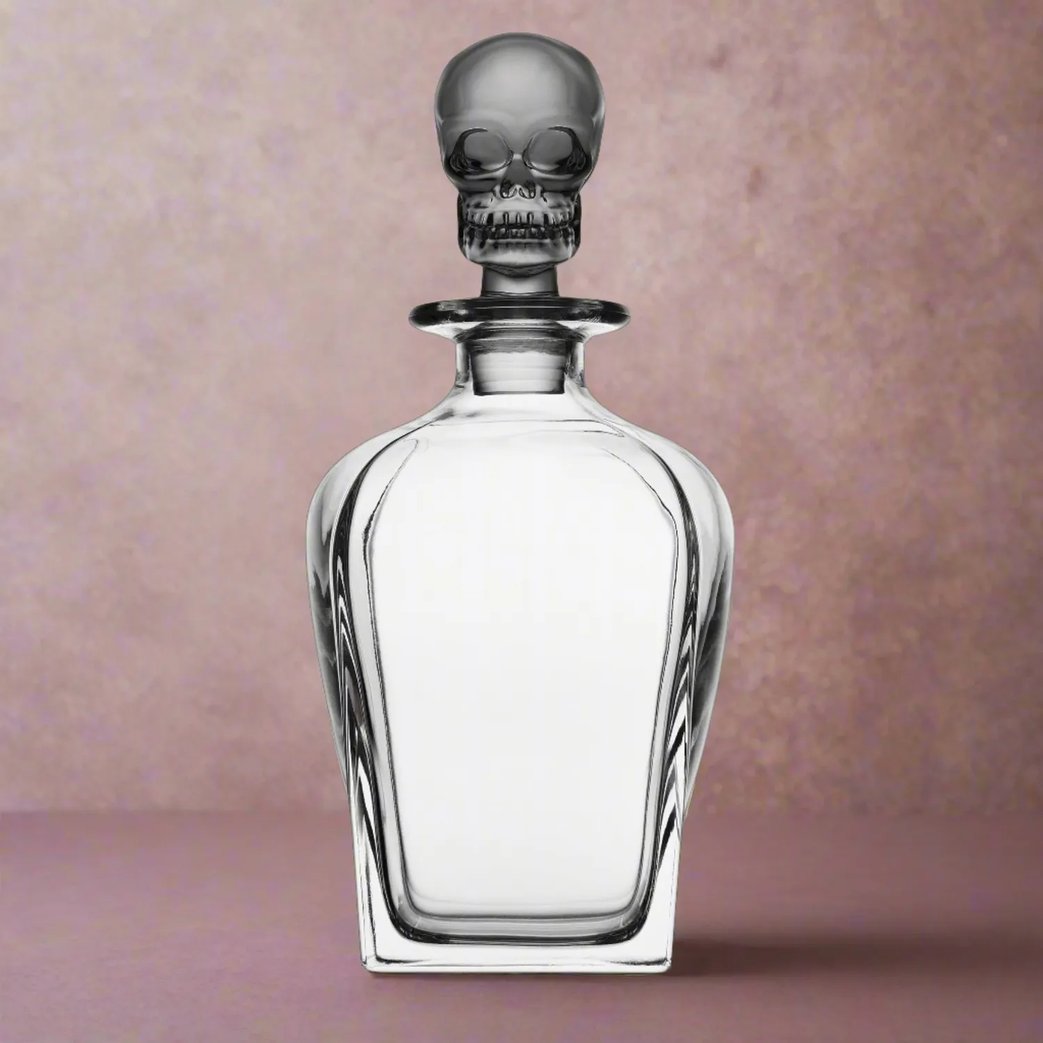 Godinger Skull whisky karaffel røget glas 70 cl