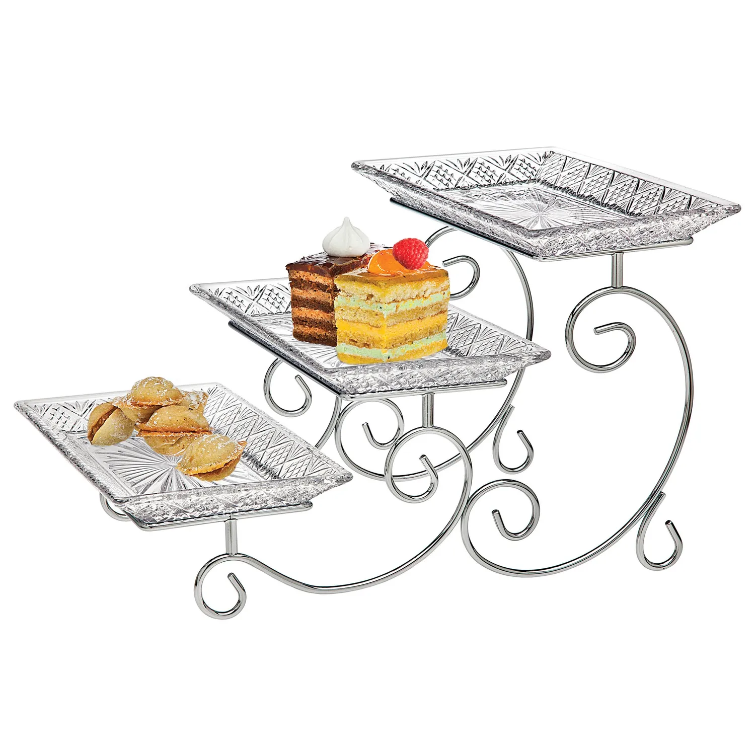 Godinger Dublin etagere krystal 3 etager 40 cm