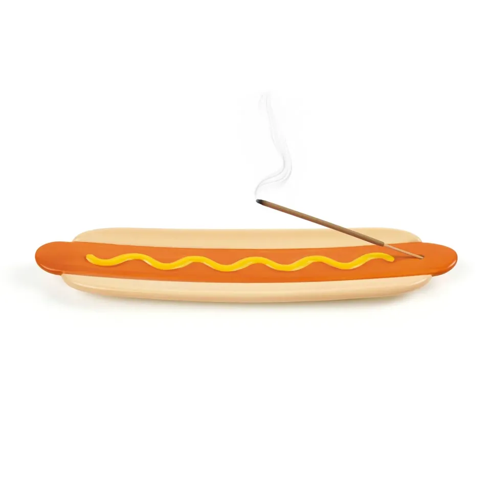Fred & Friends Frank røgelsesholder keramik hotdog
