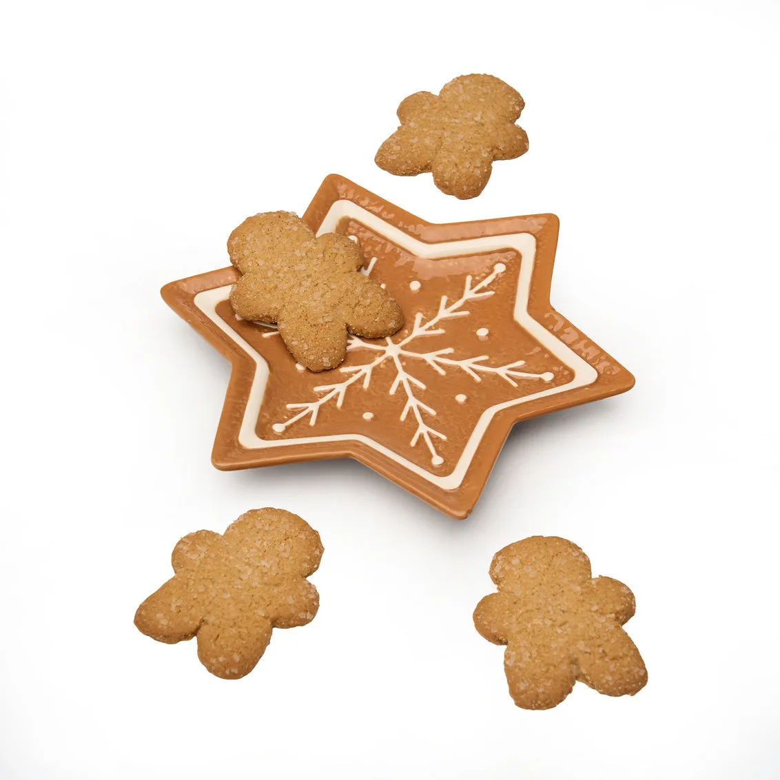 Godinger Gingerbread Star desserttallerken porcelæn