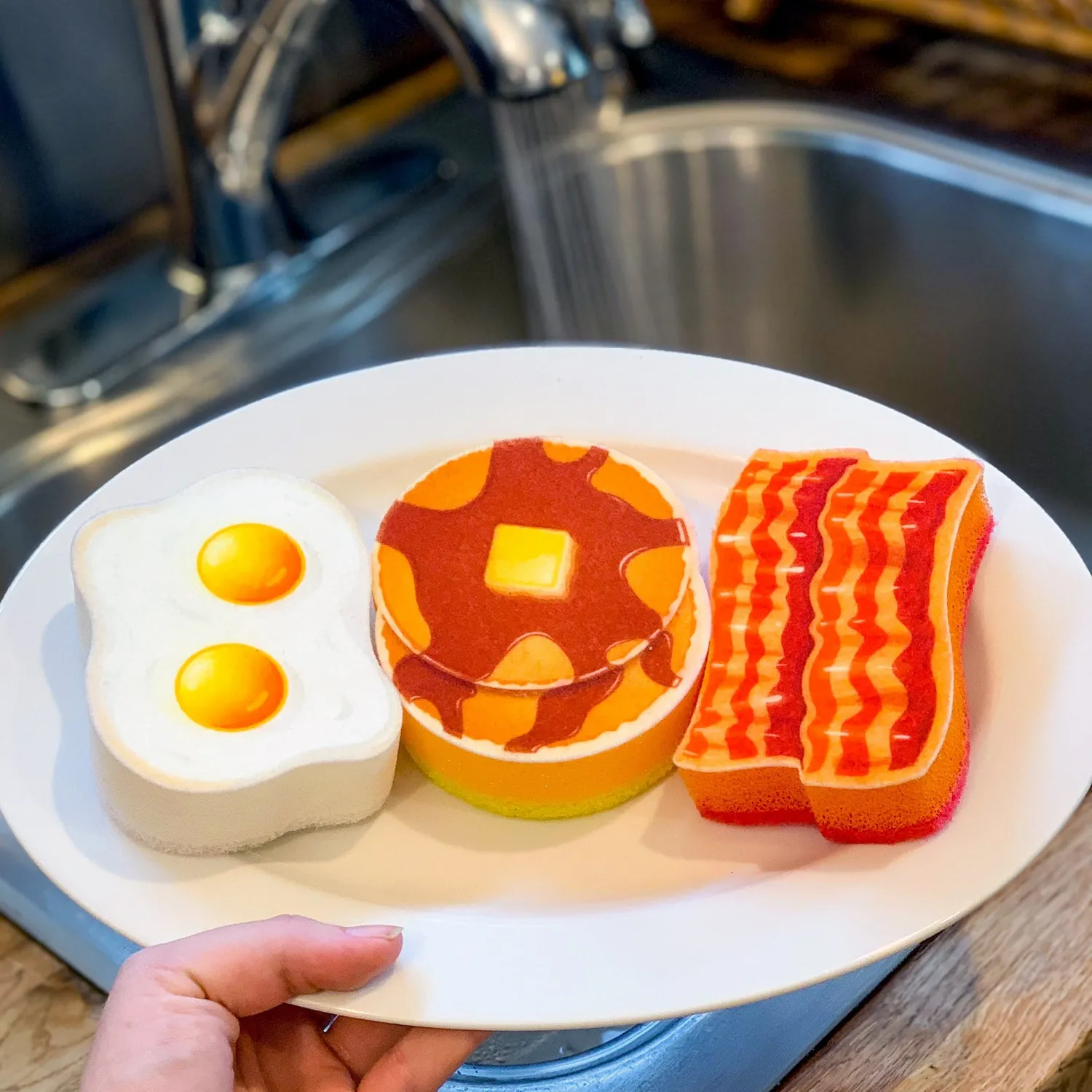 Fred Breakfast Scrub køkkensvamp 3-pak flerlags