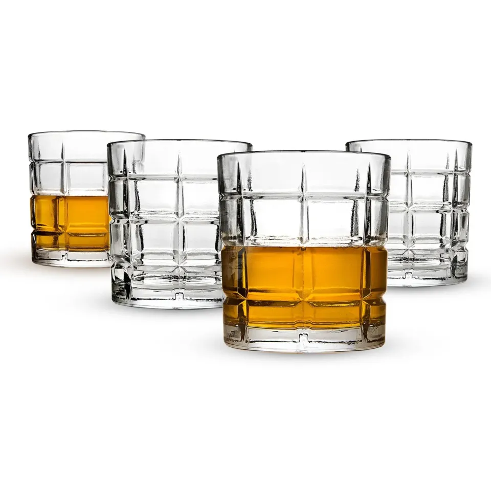 Godinger Radius whiskeyglas 4 stk krystal 12,3oz