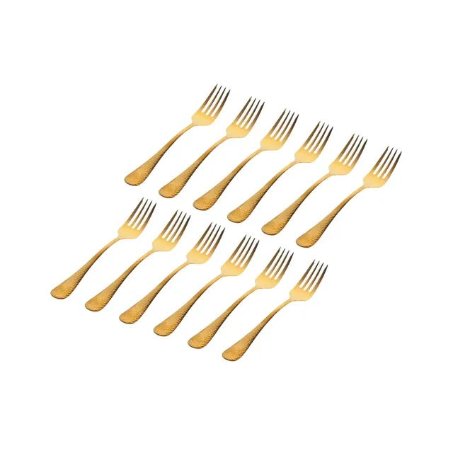 Godinger Salem salatgafler mat guld 12 stk 18,5 cm