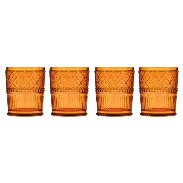 Godinger Claro Amber whiskyglas 4 stk rav 350 ml