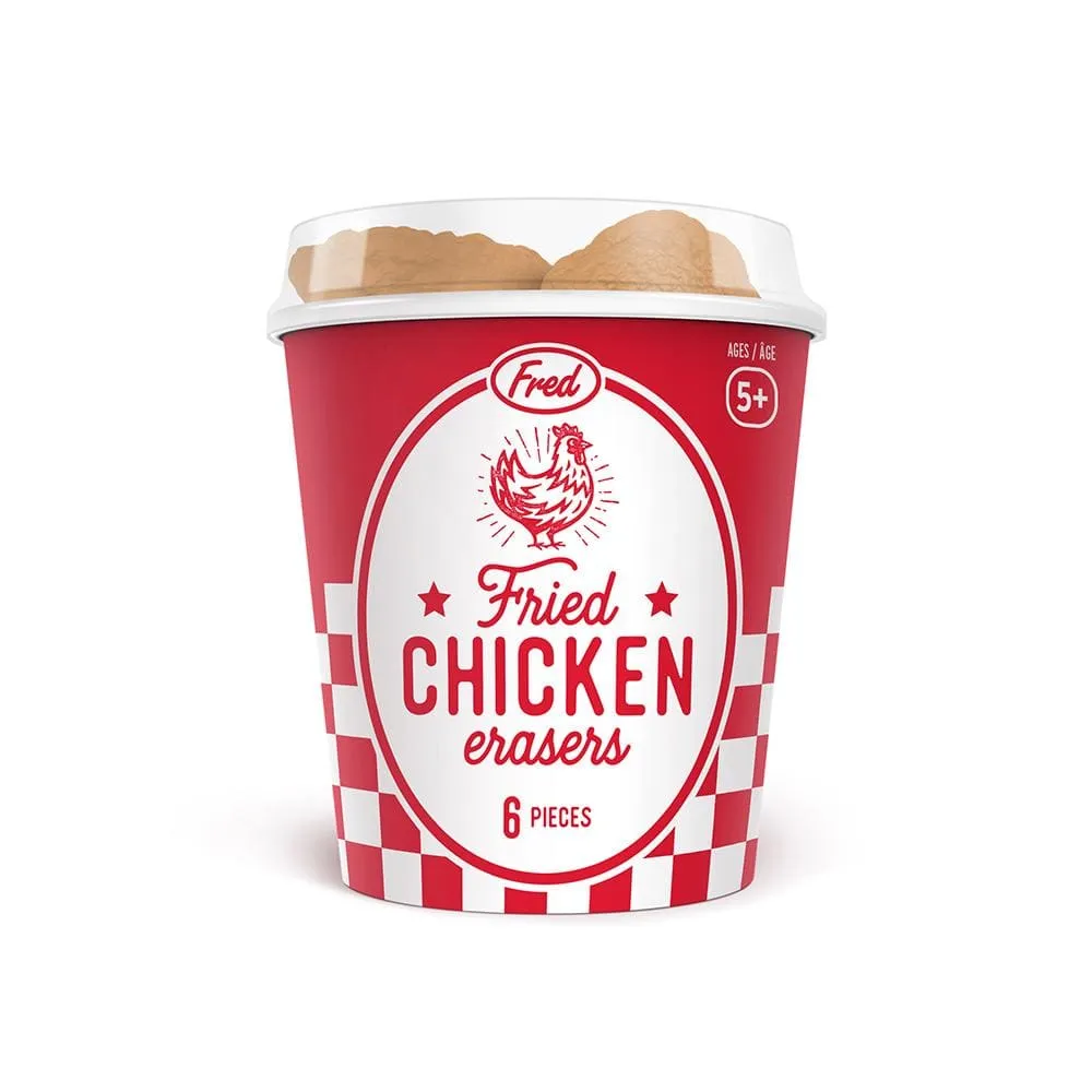 Fred Fried Chicken vingeskål viskelæder 6-pak sjov
