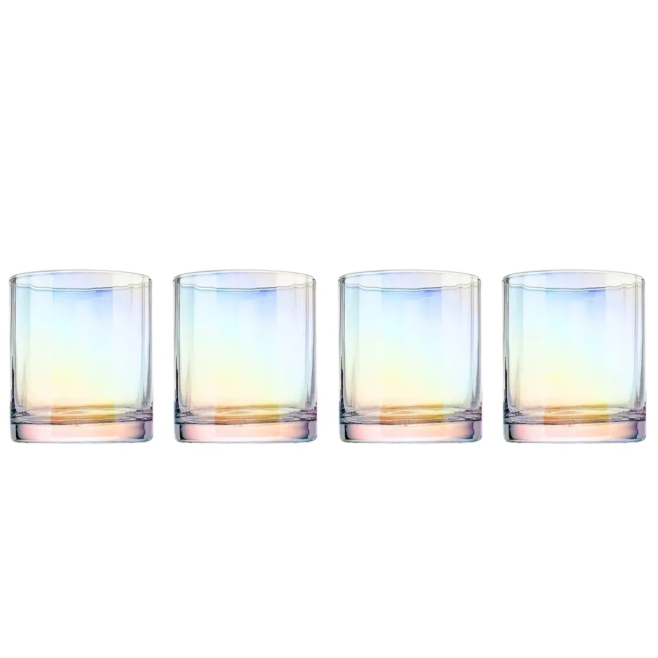 Godinger Monterey whiskyglas 4 stk 8oz iriserende