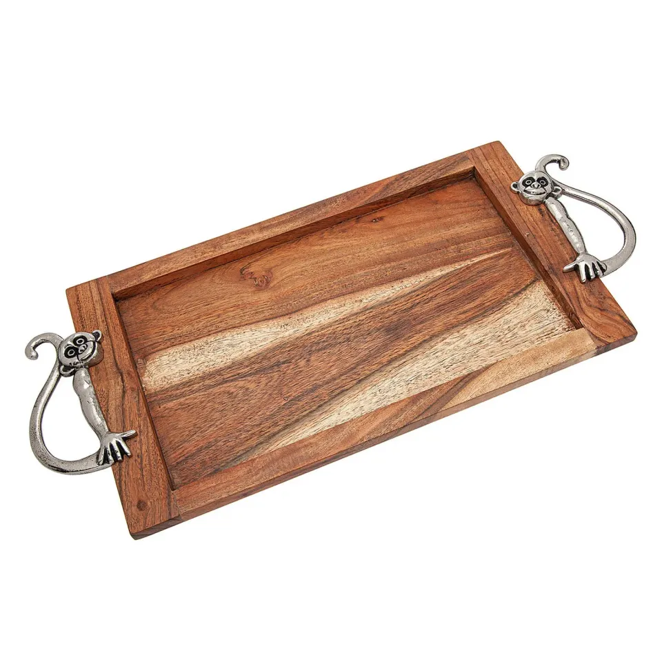 Godinger Monkey serveringsbakke akacie 38 cm