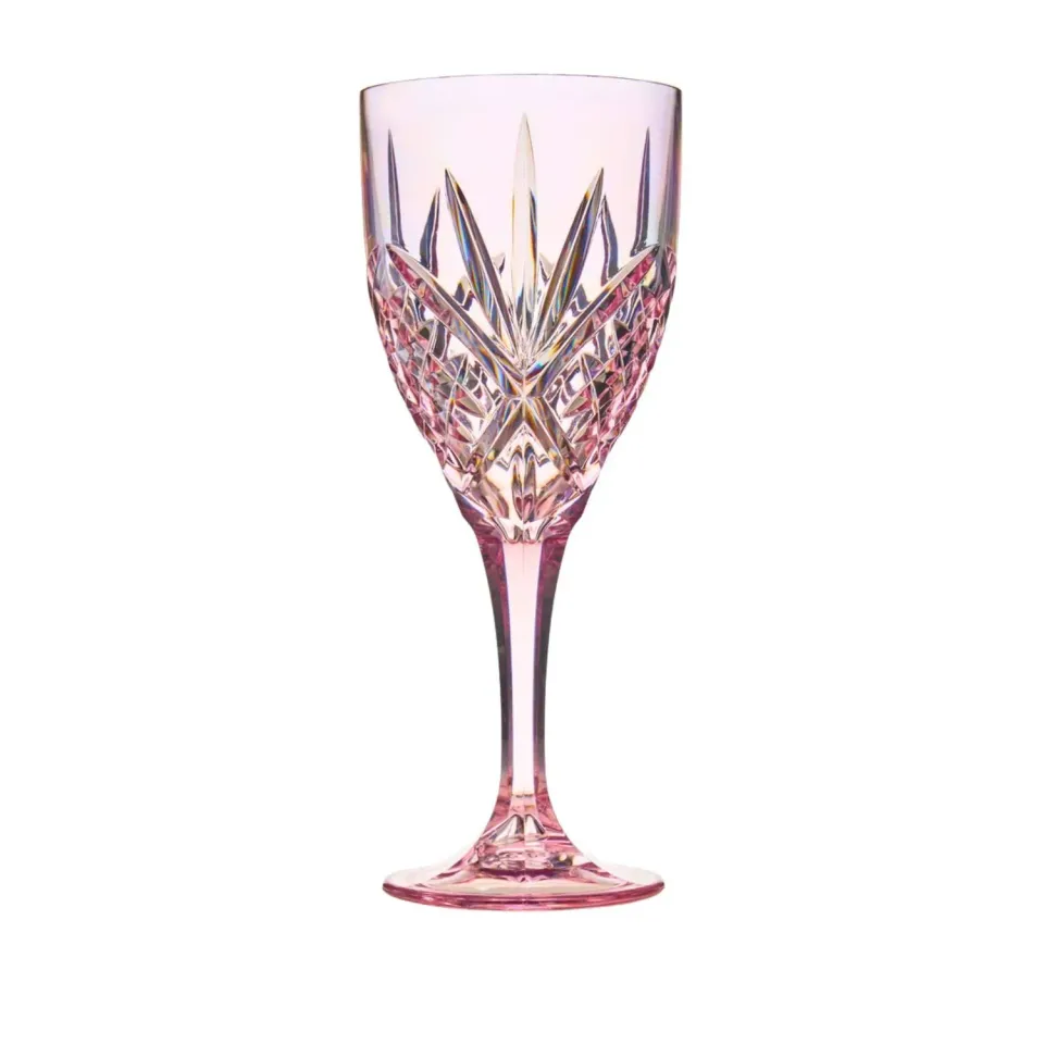 Godinger Dublin Acrylic Blush vinglas rosa 12 oz