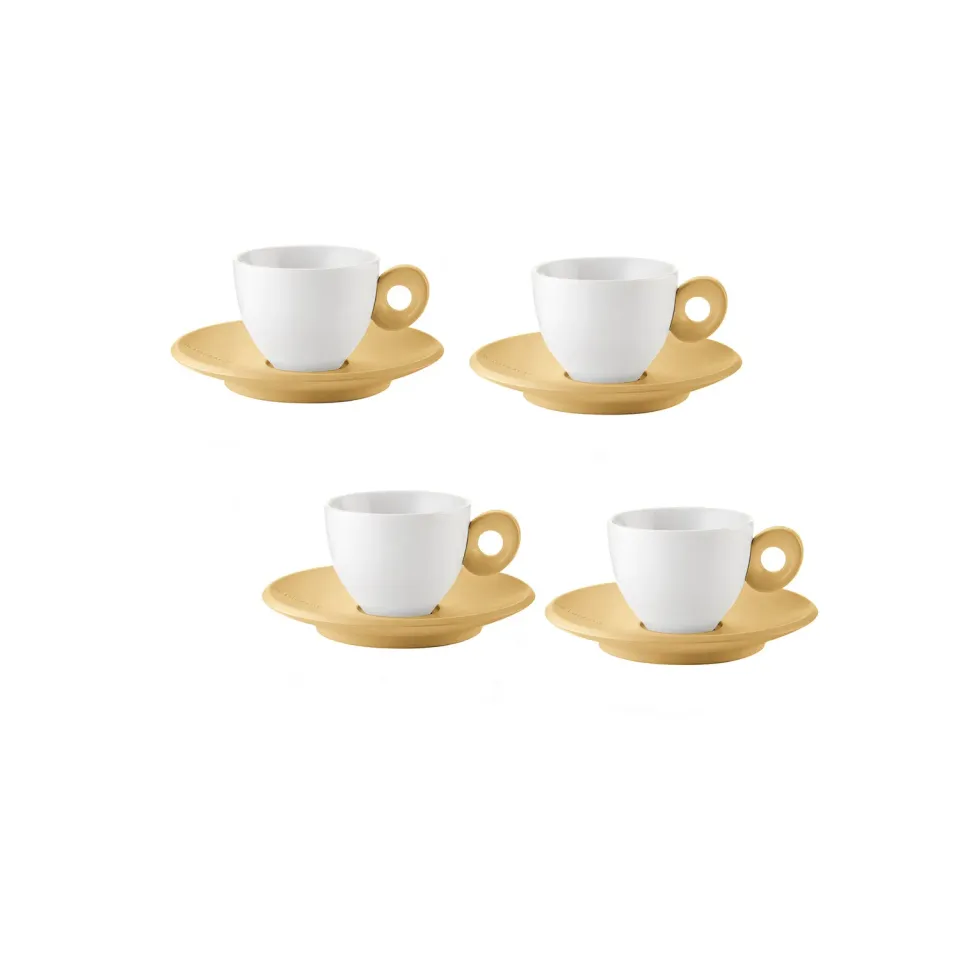Guzzini Everyday kaffekop med underkop 4 stk plast