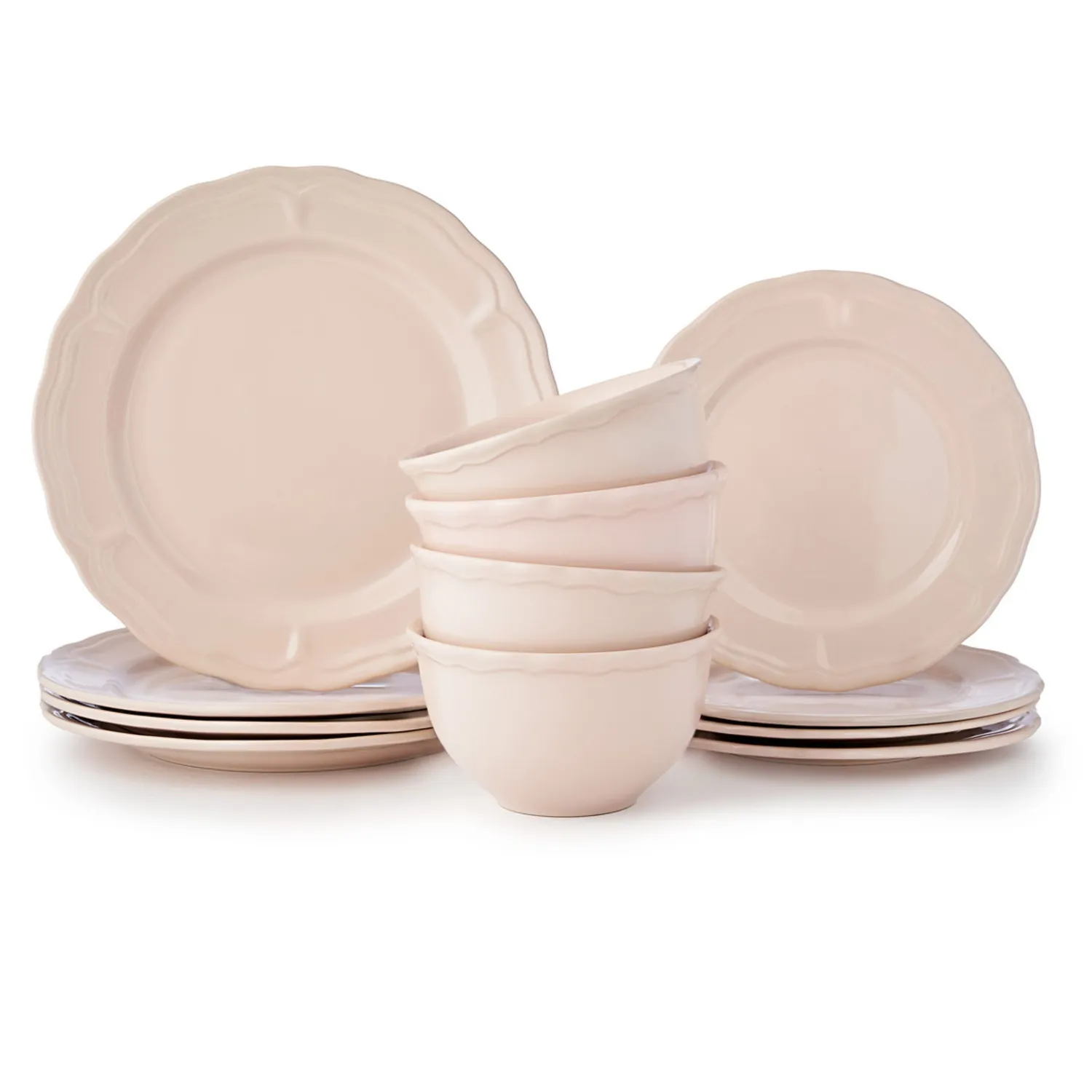 Godinger Madison spisestel 12 dele blush 4 pers