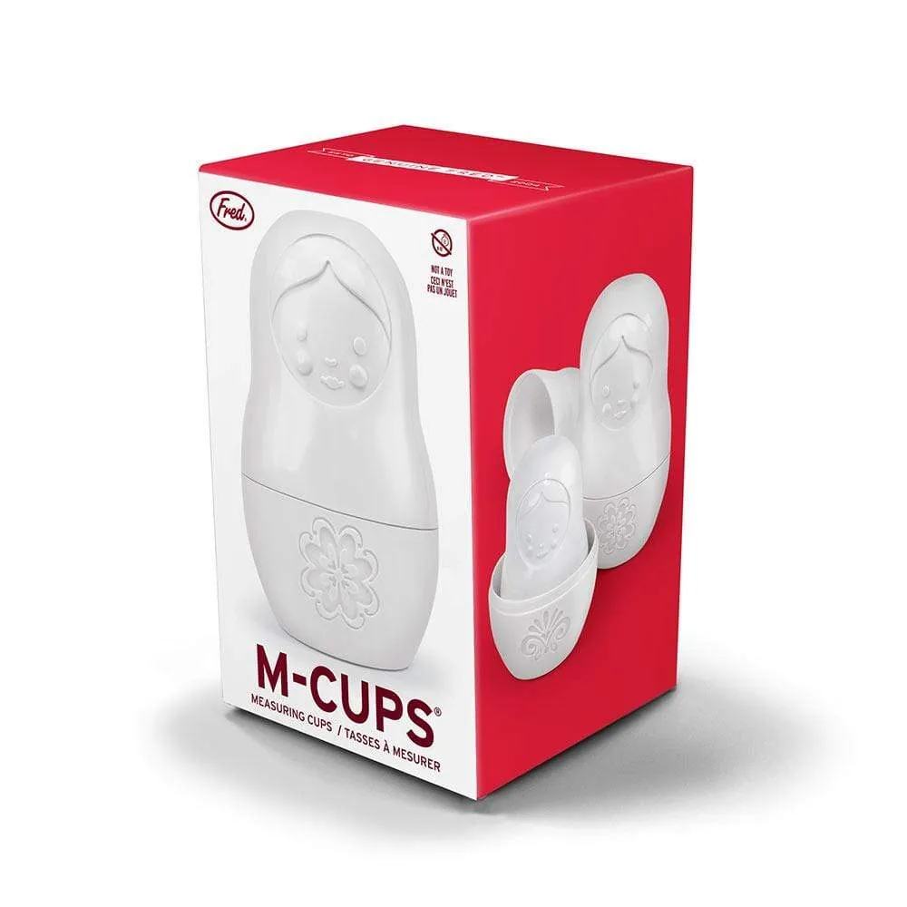 Fred M-Cups målebæger sæt 6 stk matryoshka