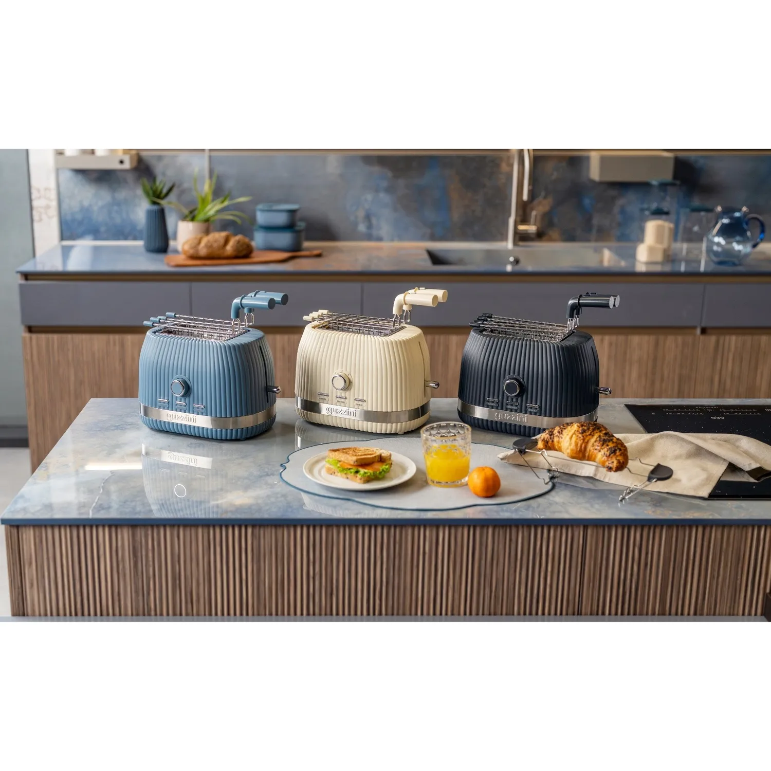 Guzzini Sous Chef brødrister med tang biobaseret