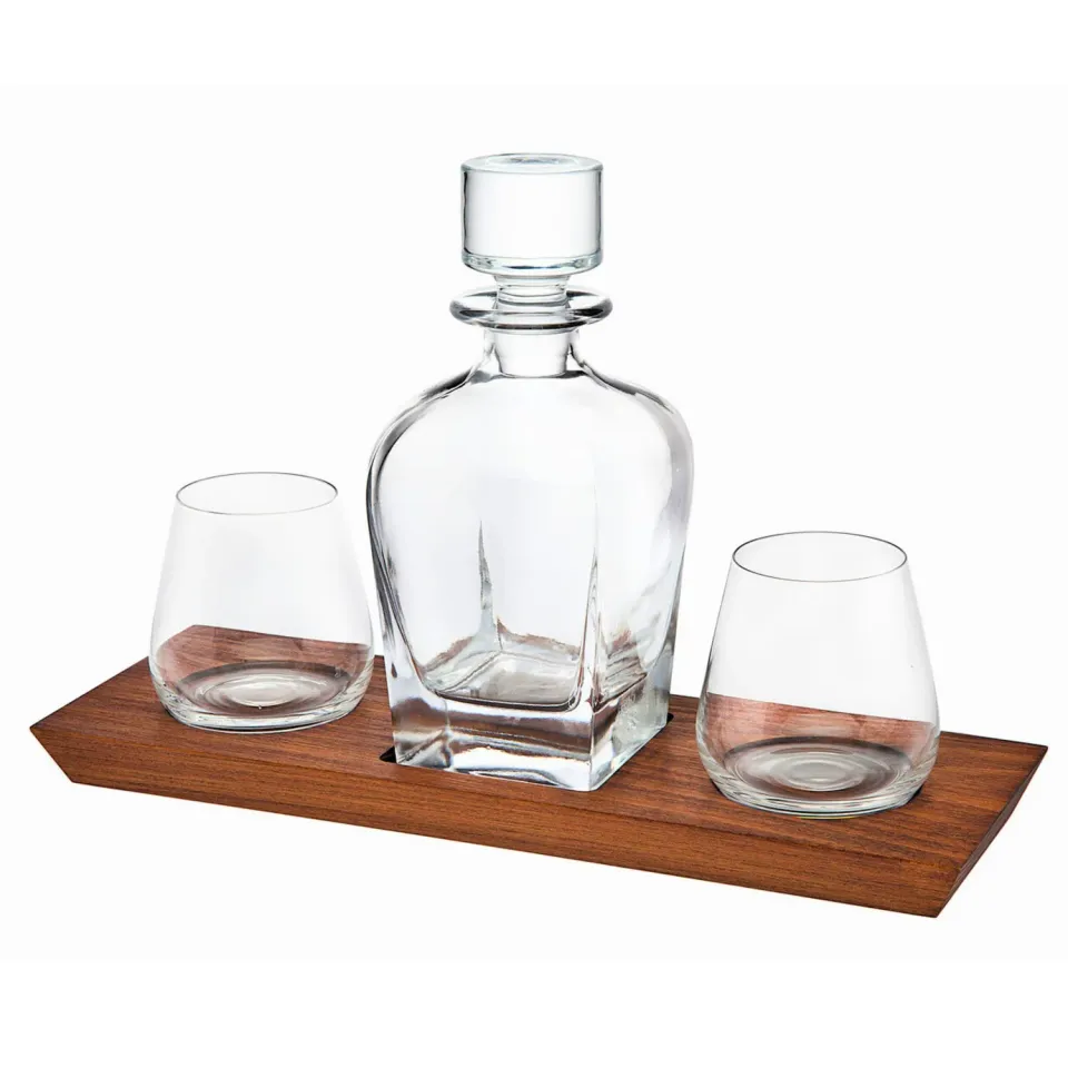 Godinger Hudson karaffelsæt whiskey 4 dele 25oz