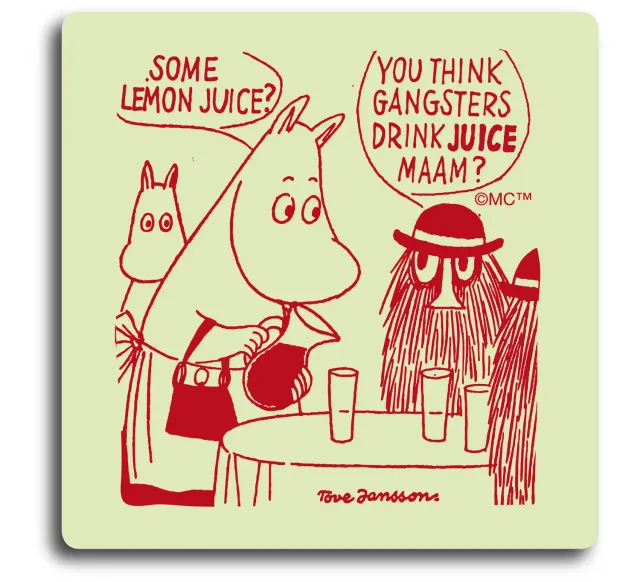 Opto Design Moomin Gangsters bordskåner 9x9 cm birk
