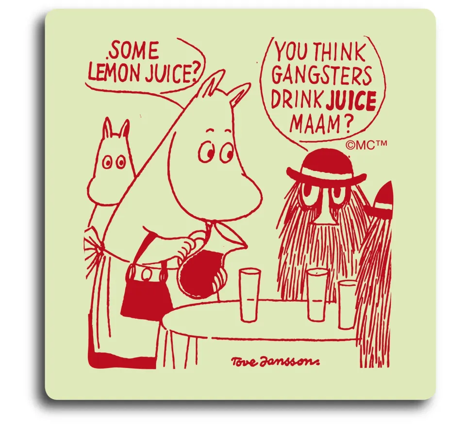 Opto Design Moomin Gangsters bordskåner 9x9 cm birk