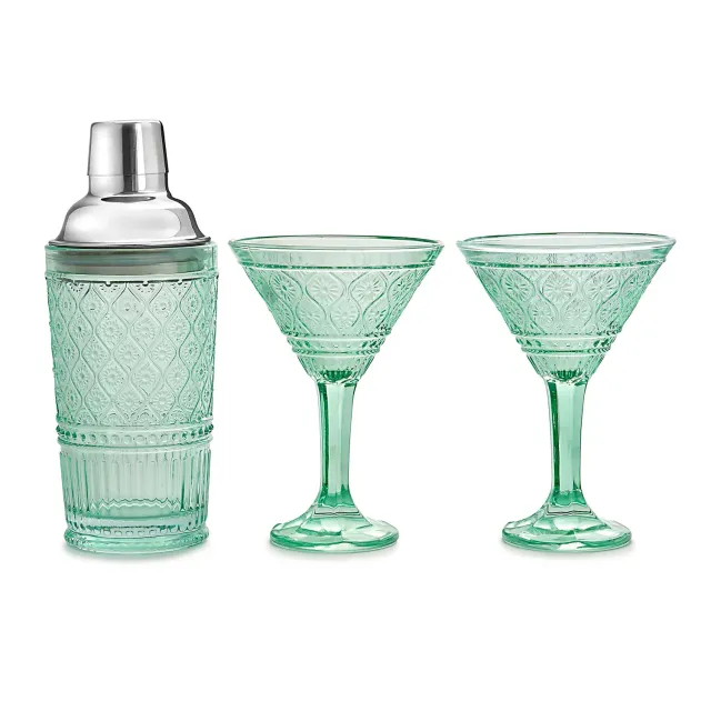 Godinger Claro cocktailsæt grøn krystal 2 dele