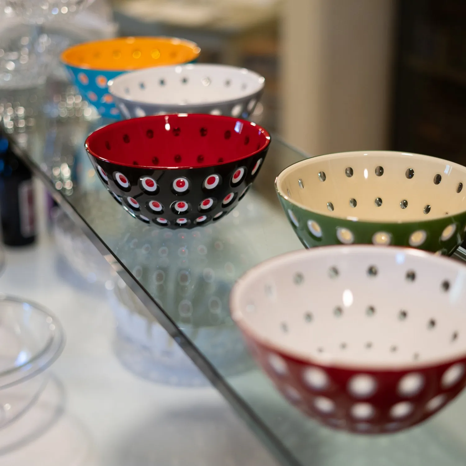 Guzzini Le Murrine skål lyseblå Ø25 cm