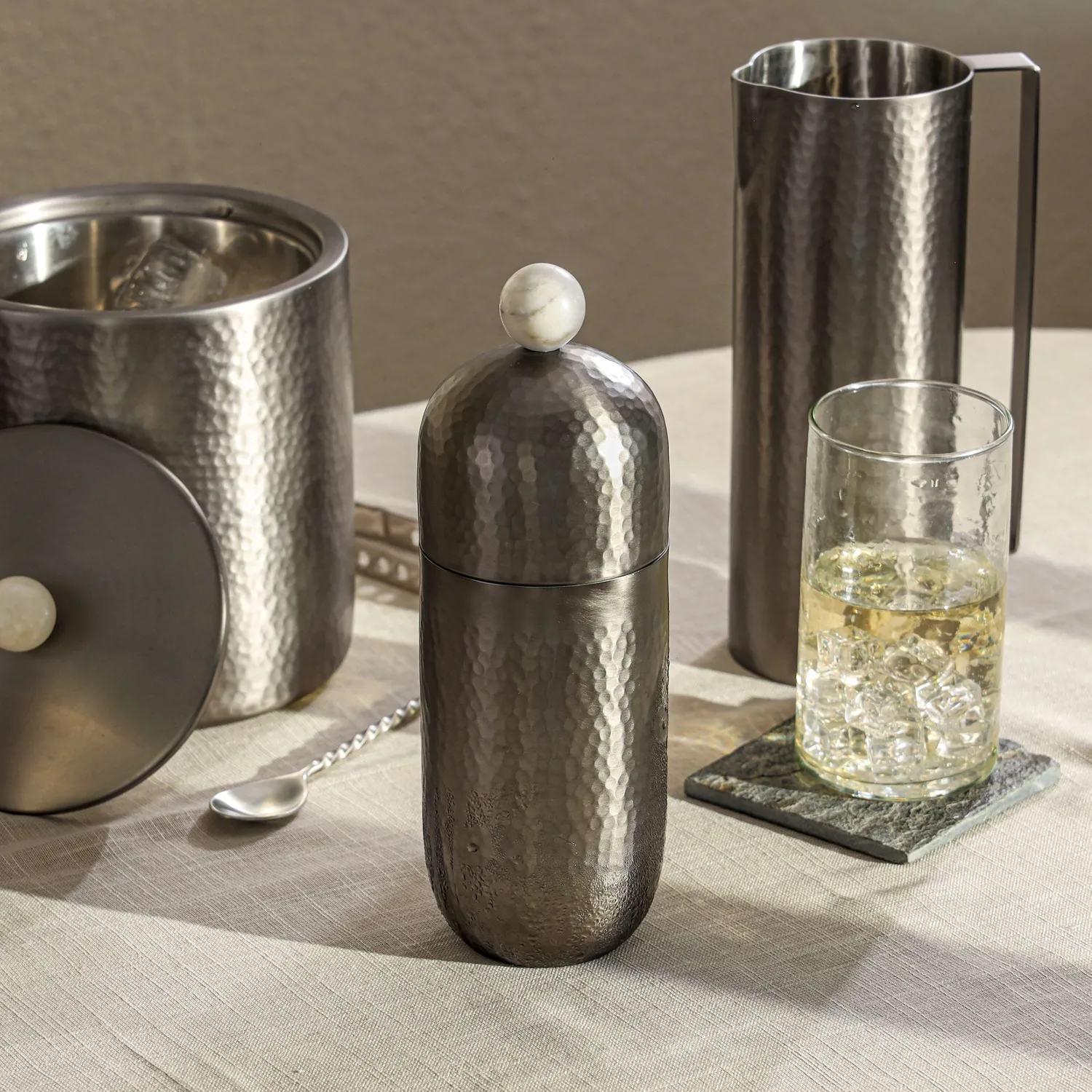 Godinger Temari cocktailshaker gunmetal 700 ml