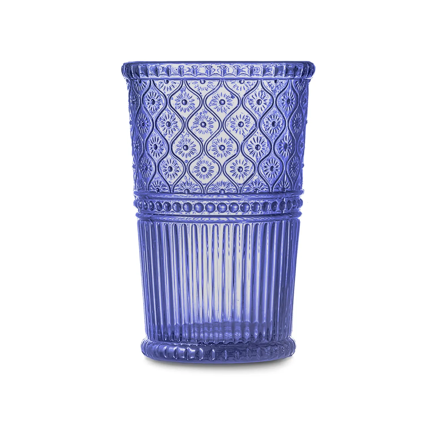 Godinger Claro tumbler 4 stk blå 12 oz