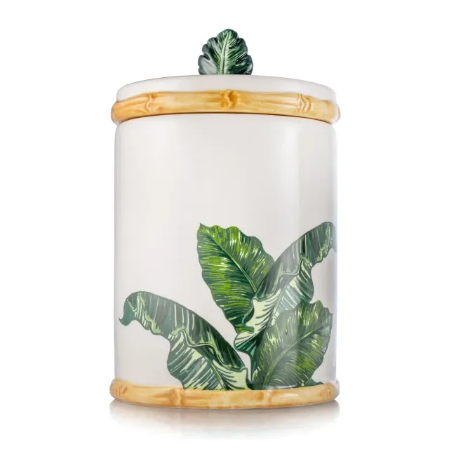 Godinger Jill Zarin opbevaringskrukke 77 oz palme