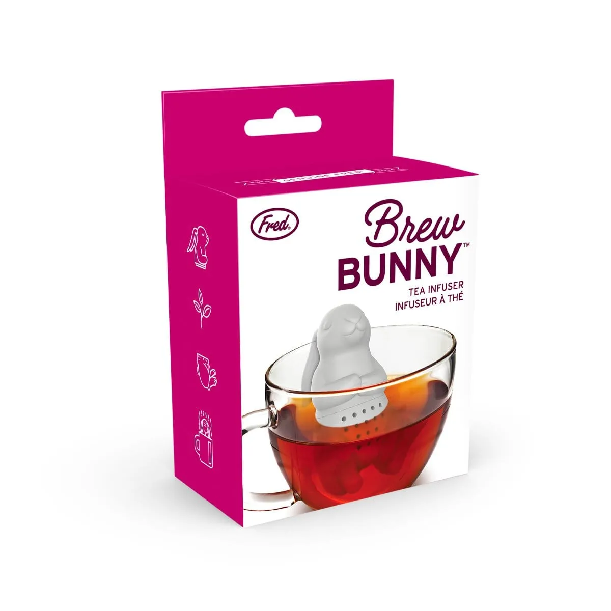 Fred Brew Bunny teinfuser i silikone kanin