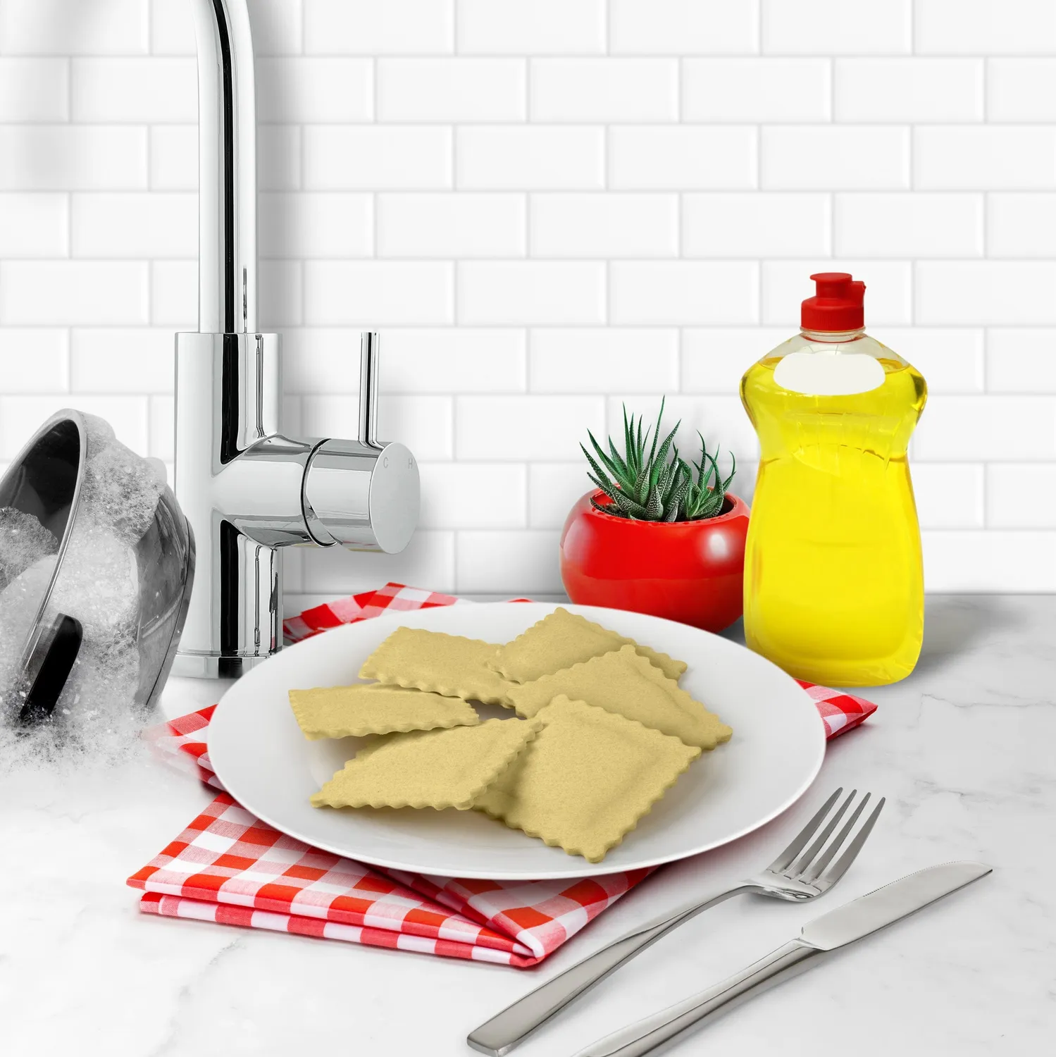 Fred Spongioli køkkensvamp ravioli 6 stk