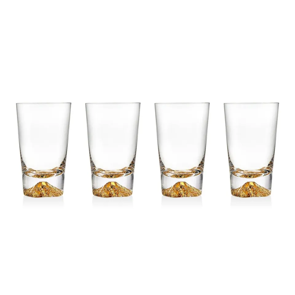 Godinger Sierra highballglas 4 stk guld
