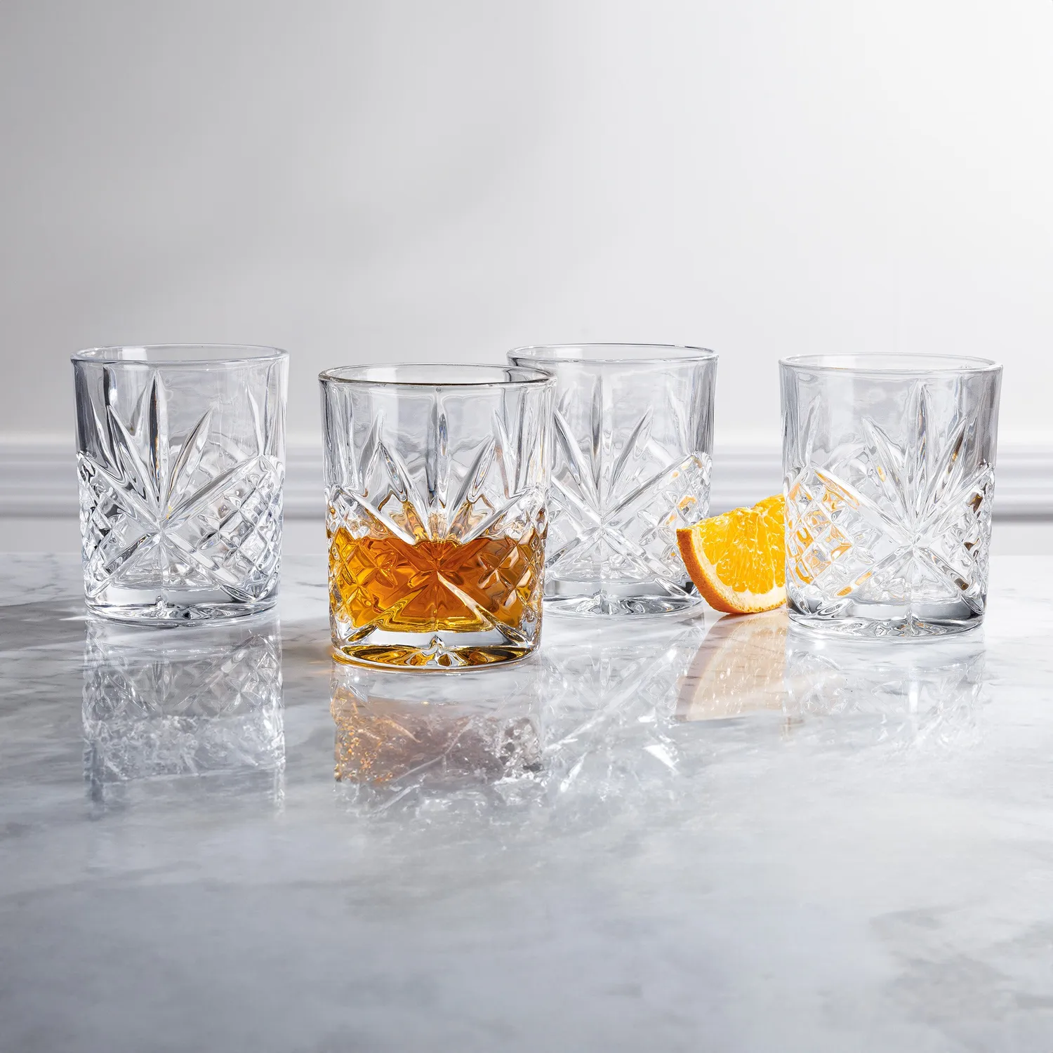 Godinger Dublin glassæt 12 dele whisky- og highballglas krystal