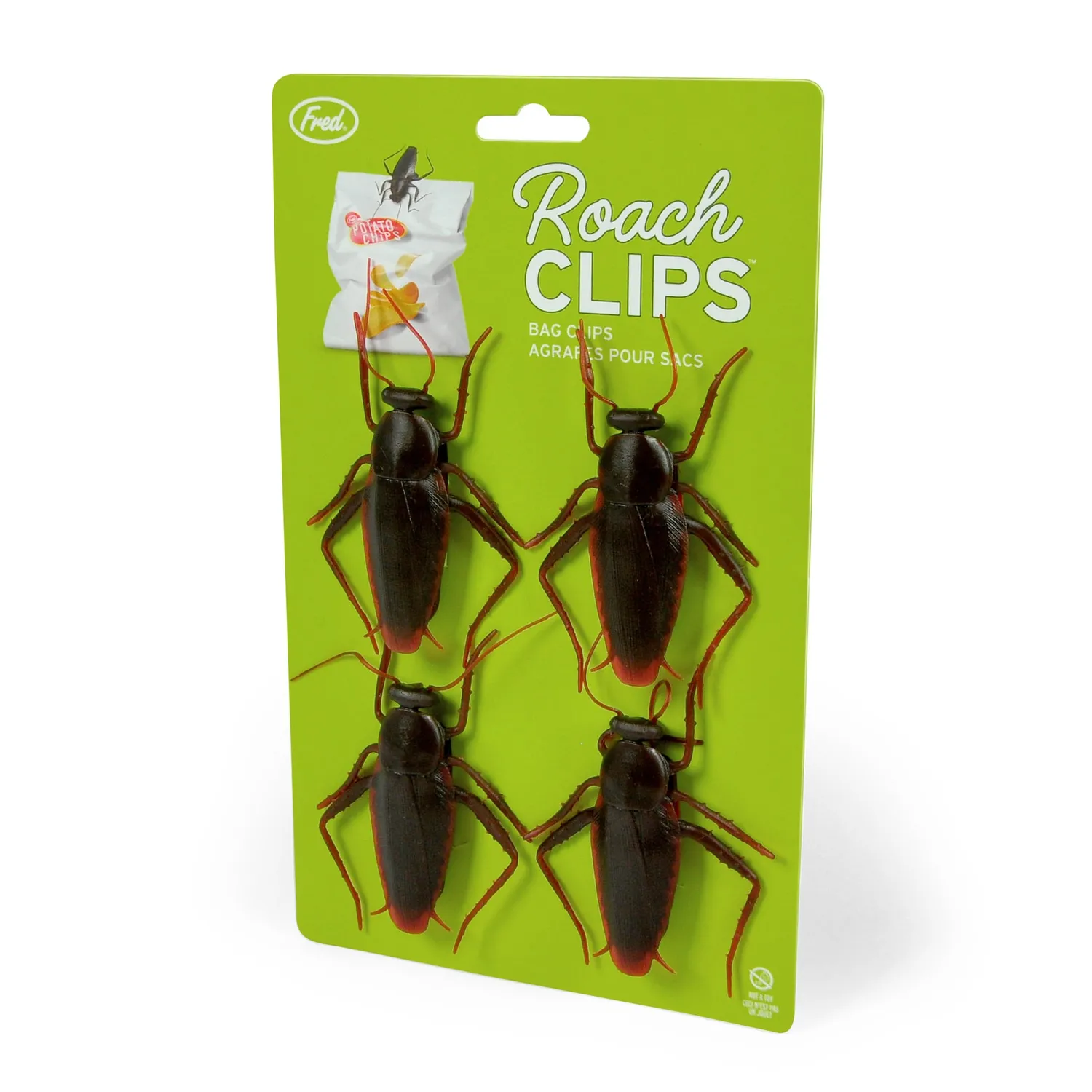 Fred Roach poseclips kakerlak klemmer 4-pak sjov