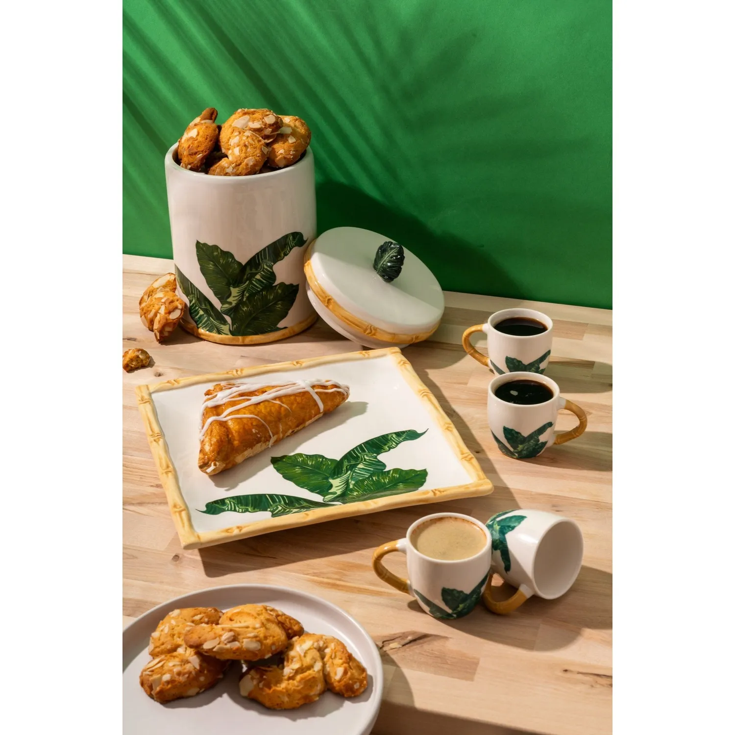 Godinger Jill Zarin opbevaringskrukke 77 oz palme