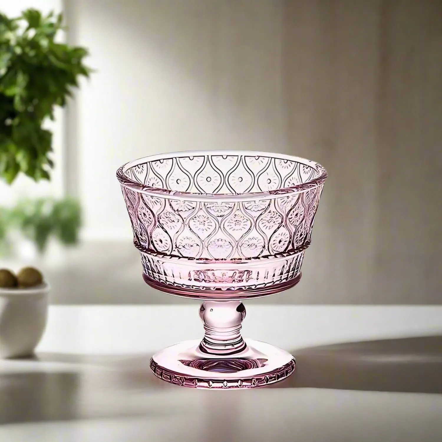 Godinger Claro Pink smageglas sæt med 8 krystal