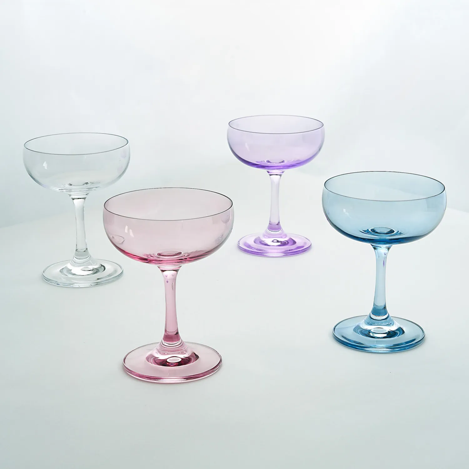 Godinger Veneto champagnecoupe 4 stk rosa glas