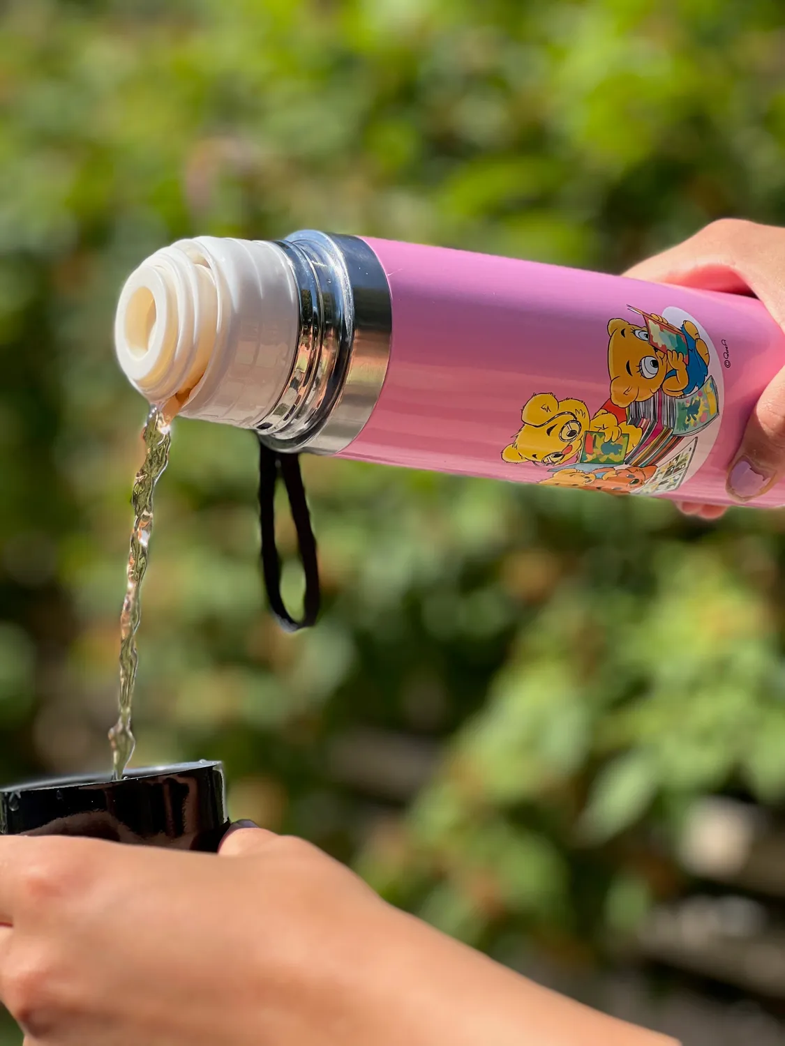 Opto Design Bamse Kids termokande lyserød 0,5 L stål