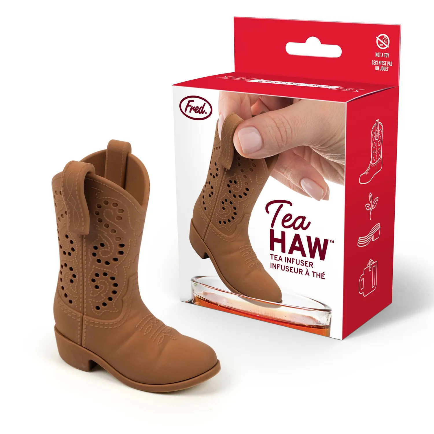 Fred & Friends Tea-Haw støvle teinfuser silikone
