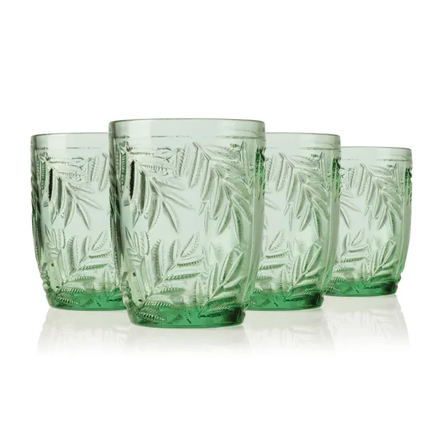 Godinger Bali Double Old Fashion whiskyglas grøn 4 stk