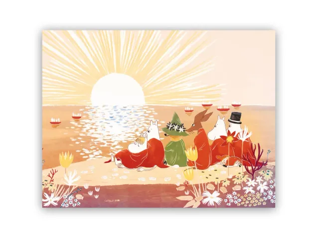 Opto Design Moomin Sunset dækkeserviet 40x27,5 cm rød